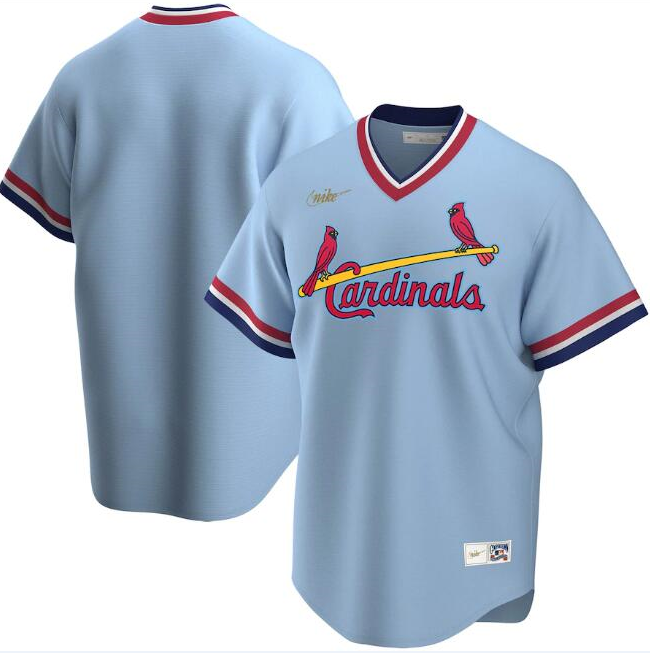 Men's St. Louis Cardinals Blank 2020 New Blue Cool Base Stitched Jersey